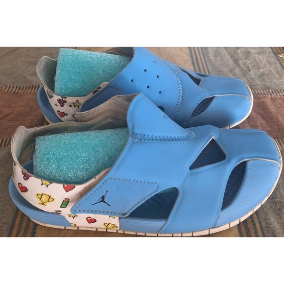 Nike kids Jordan Flare DM8973-417 University blue/white- youth size 2 - Picture 3 of 9